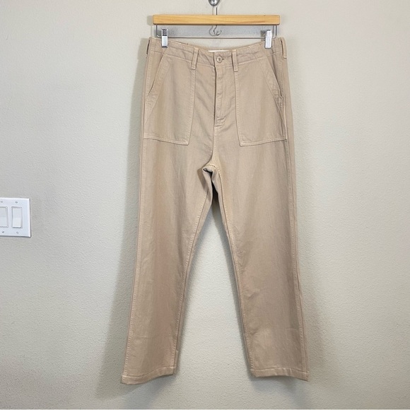 DENIM FORUM The '90s Utility Hi-Rise Loose‎ Jean Humus Beige Size 29 - Picture 5 of 12